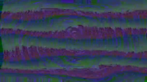 Abstraktní psychedelické futuristické kyberpunkové holografické pozadí. — Stock video