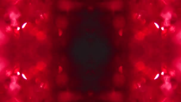Abstrato vermelho colorido elegante geométrico sci-fi fundo iridescente. Distorções de luz para o seu vídeo. — Vídeo de Stock