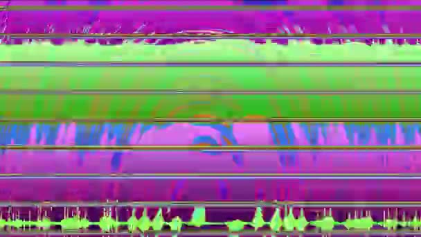 Abstrakt data glitch dynamisk nostalgisk holografisk bakgrund. — Stockvideo