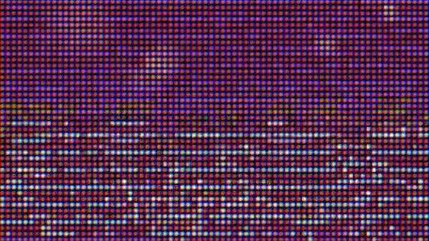 Abstract pixel dynamische nostalgische trendy iriserende achtergrond. — Stockvideo