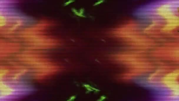 Trasformare geometrico cyberpunk sognante sfondo scintillante. — Video Stock