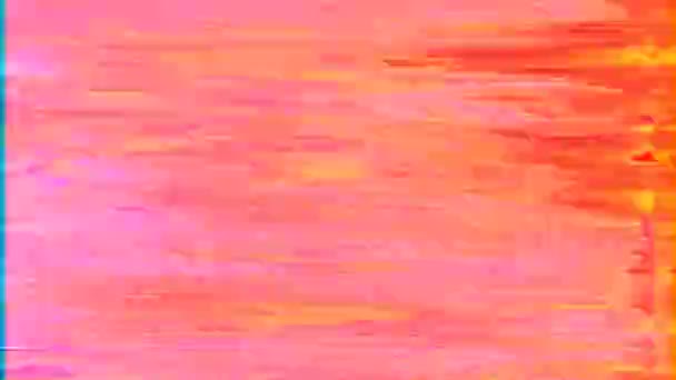 Многоцветный неоновый ностальгический психоделический радужный фон. — стоковое видео