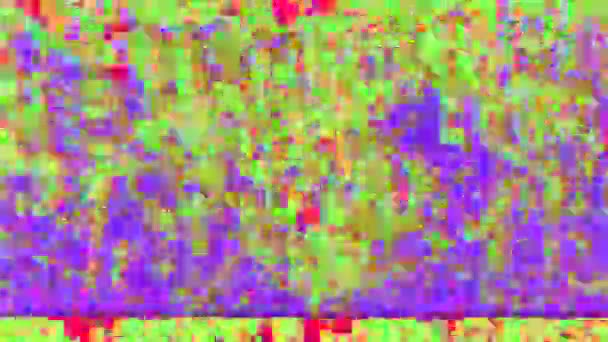 Многоцветный неоновый футуристический психоделический голографический фон. — стоковое видео