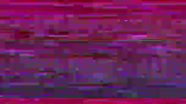 Moderno neon psichedelico nostalgico sfondo iridescente. — Video Stock