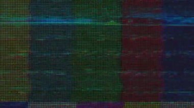 Dijital veri arızası dinamik siber punk holografik arka planı. Projeniz için gerçeküstü bir etki. 