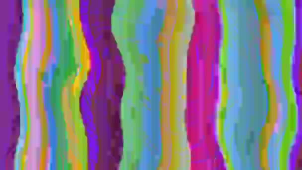 ヴィンテージのSFファッションホログラフィックな背景を変換. — ストック動画