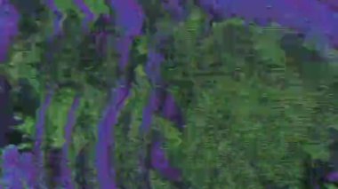 Bilimkurgu holografik arkaplanı parıldarken dijital sistem hatası. 