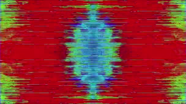 Dados vibrantes falha geométrica sci-fi brilhante fundo. — Vídeo de Stock