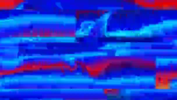 Свободный элегантный неоновый научно-фантастический голографический фон. — стоковое видео