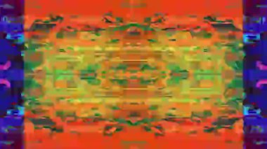 Canlı, geometrik, fütüristik holografik arkaplan. 