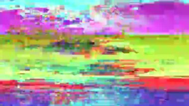 Canlı veri hatası dinamik geleceksel titreşimli arkaplan. 