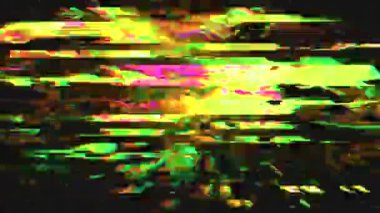 Dijital veri hatası dinamik siber punk yanardöner arkaplan.