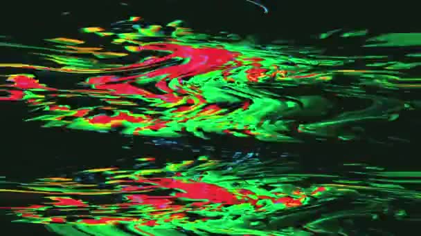 Mischfarbige trendige geometrische futuristische holographische Hintergrund. — Stockvideo