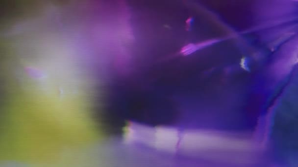 Abstrato neon sci-fi psicodélico holográfico fundo. — Vídeo de Stock