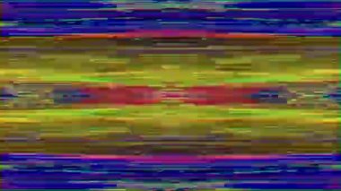 Yazılım fütüristik görüntüler, gökkuşağı kötü sinyal taklidi.