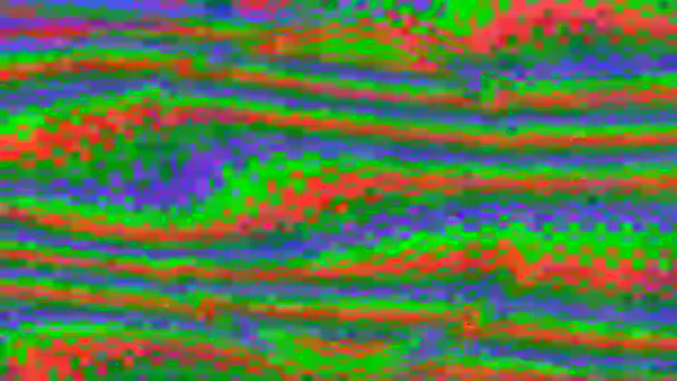 Surrealistic glitch iridescent texture. Computer damage effect. — Vídeos de Stock