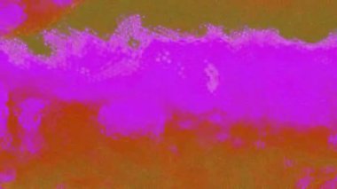 Sürrealist fantastik yanardöner animasyon. Bilgisayar hasar etkisi