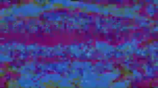 Flerfärgad neon cyberpunk psykedelisk holografisk bakgrund. — Stockvideo