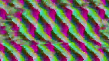 Digital interference imitation blinking cyberpunk iridescent background. 
