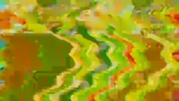 Modern data glitch dynamic sci-fi iridescent background. — Stock video