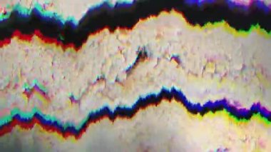 Abstract bad tv digital animation, glitchy interference imitation, creative background.