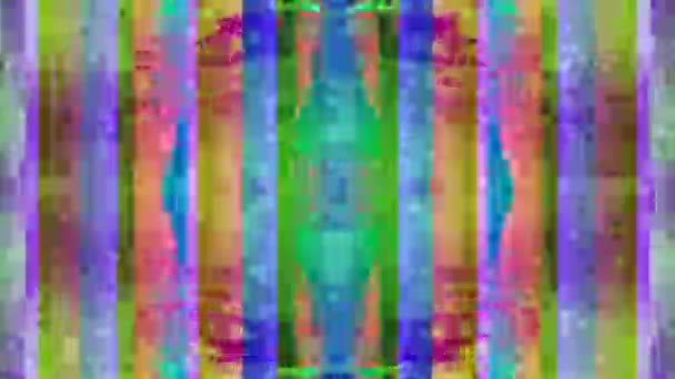 DIfferent colored neon futuristic dreamy glittering background. — Stock Video