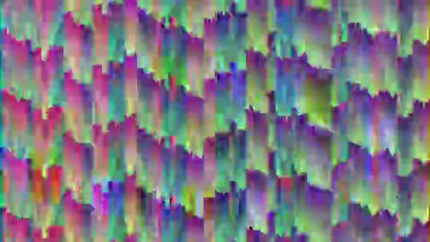 Abstract data error blinking sci-fi holographic background. — Stock Video