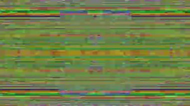 Bilimkurgu arka planında titreşen canlı veri hatası. Videonuz için sürrealistik etki. 