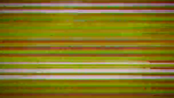 Bad tv effect, glitch, noise, visual video effects, different elements and colourful stripes texture. — Stock Video