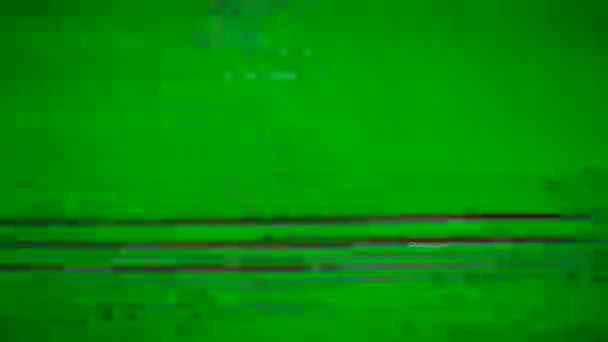 Bad tv effect, glitch, noise, visual video effects, different elements and colourful stripes texture. — Stock Video