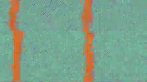 デジタルエラーデータネオンサイバーパンク虹色の背景. — ストック動画