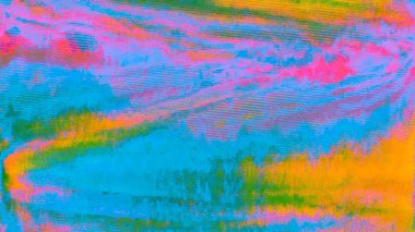 Günlük veriler geometrik nostaljik holografik arkaplanı bozar. 