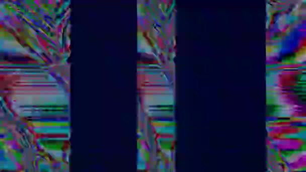 Vibrující psychedelické dynamické futuristické iridescentní pozadí. Fantastické zkreslení pro jakýkoli projekt. — Stock video