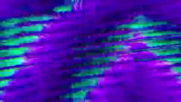 Vibrante psicodélico dinâmico futurista fundo iridescente. Distorções fantásticas para qualquer tipo de projeto. — Vídeo de Stock