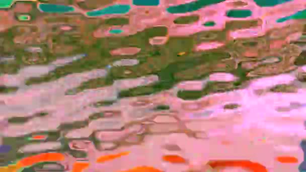 Vibrante psichedelico dinamico futuristico sfondo iridescente. Fantastiche distorsioni per qualsiasi tipo di progetto. — Video Stock