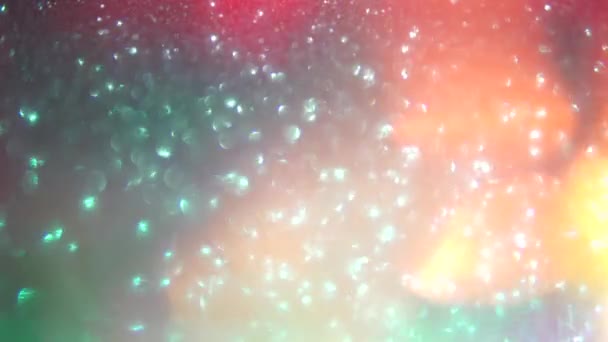 Barevné duhové efekty futuristické elegantní holografické pozadí. — Stock video