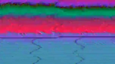 Siber punk çok renkli parazit. Noktalı parçalar hasarlı metamorfozlar.