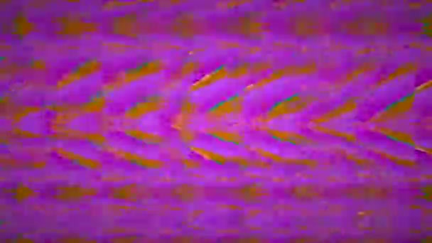 Hi-tech levendige slechte tv kleur spat. Pixelelementen glitchy metamorfosen. — Stockvideo