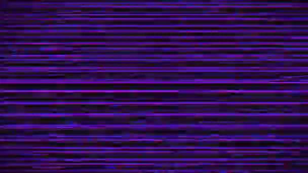 サイバーパンクのグリッチな虹色の背景。損傷したGPU模倣品. — ストック動画