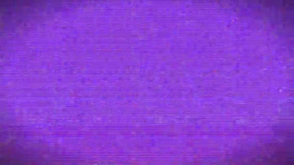 Sfondo olografico cyberpunk. Elementi tratteggiati effetto glitch. — Video Stock