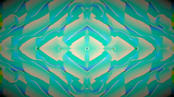 Patrones de secuencia de caleidoscopio abstracto. Fondo creativo de gráficos en movimiento multicolor. — Vídeo de stock