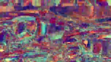Arızalı kötü televizyon efekti, parazit, gürültü, görsel video efektleri, farklı elementler .
