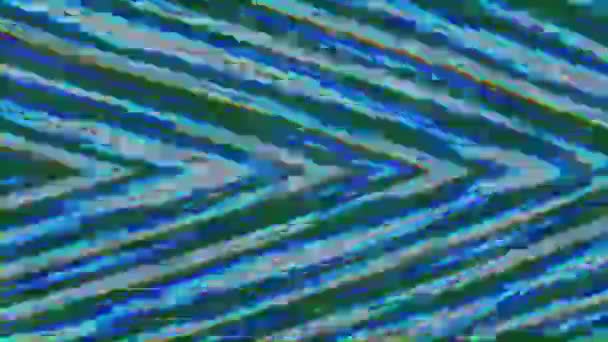 Pohybující se neonové sci-fi psychedelické třpytivé pozadí. — Stock video