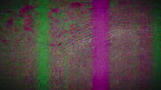 Transforming neon nostalgic psychedelic iridescent background. — Stock Video