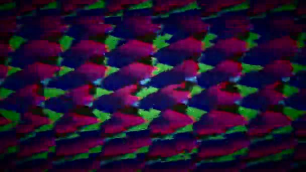 幾何学的なサイバーパンクエレガントな虹色の背景を変換します。. — ストック動画