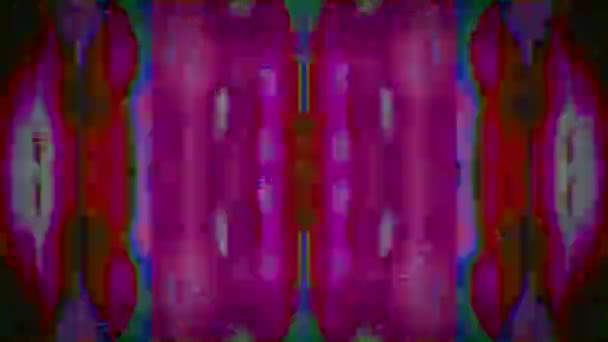 Transforming kaleidoscopic vintage futuristic psychodelic holographic background. — Stock Video