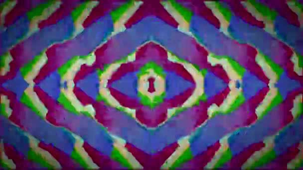 Colorful ornamental dynamic sci-fi elegant iridescent background. — Stock Video