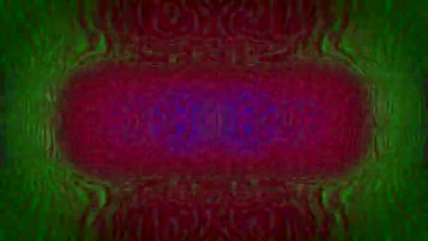 多色幾何学的な幾何学的SFサイケデリック虹色の背景. — ストック動画