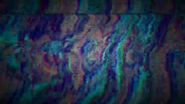 Glitchy dynamic futuristic elegant iridescent background. — Stock Video