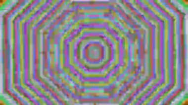 Kaleydoskop mozaik pürüzsüz dizilim. Fraktal gürültü efektinin soyut hareket grafik animasyonu. 